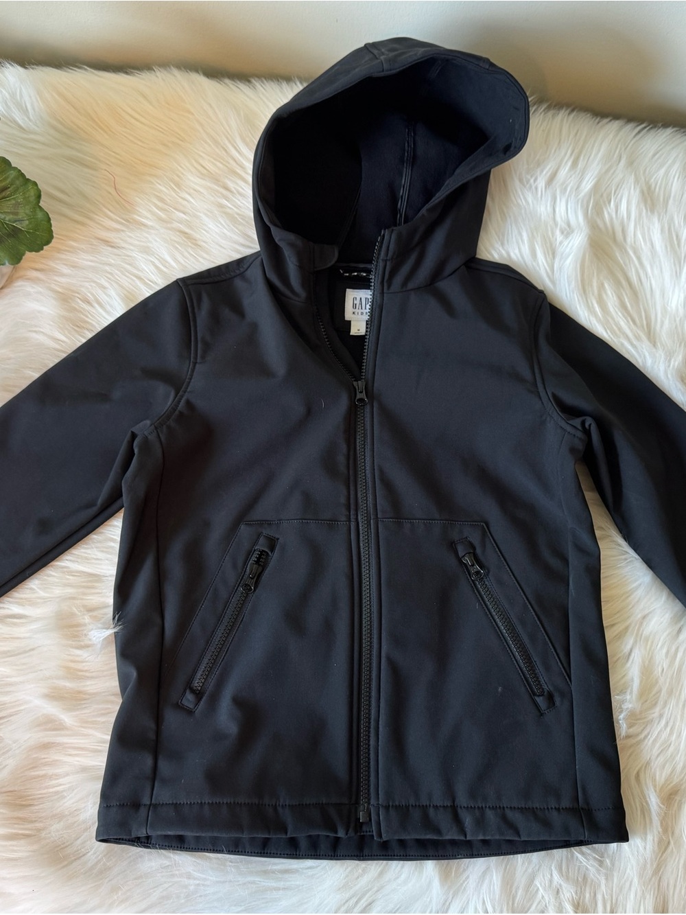 GAP Kids Black Hooded Jacket